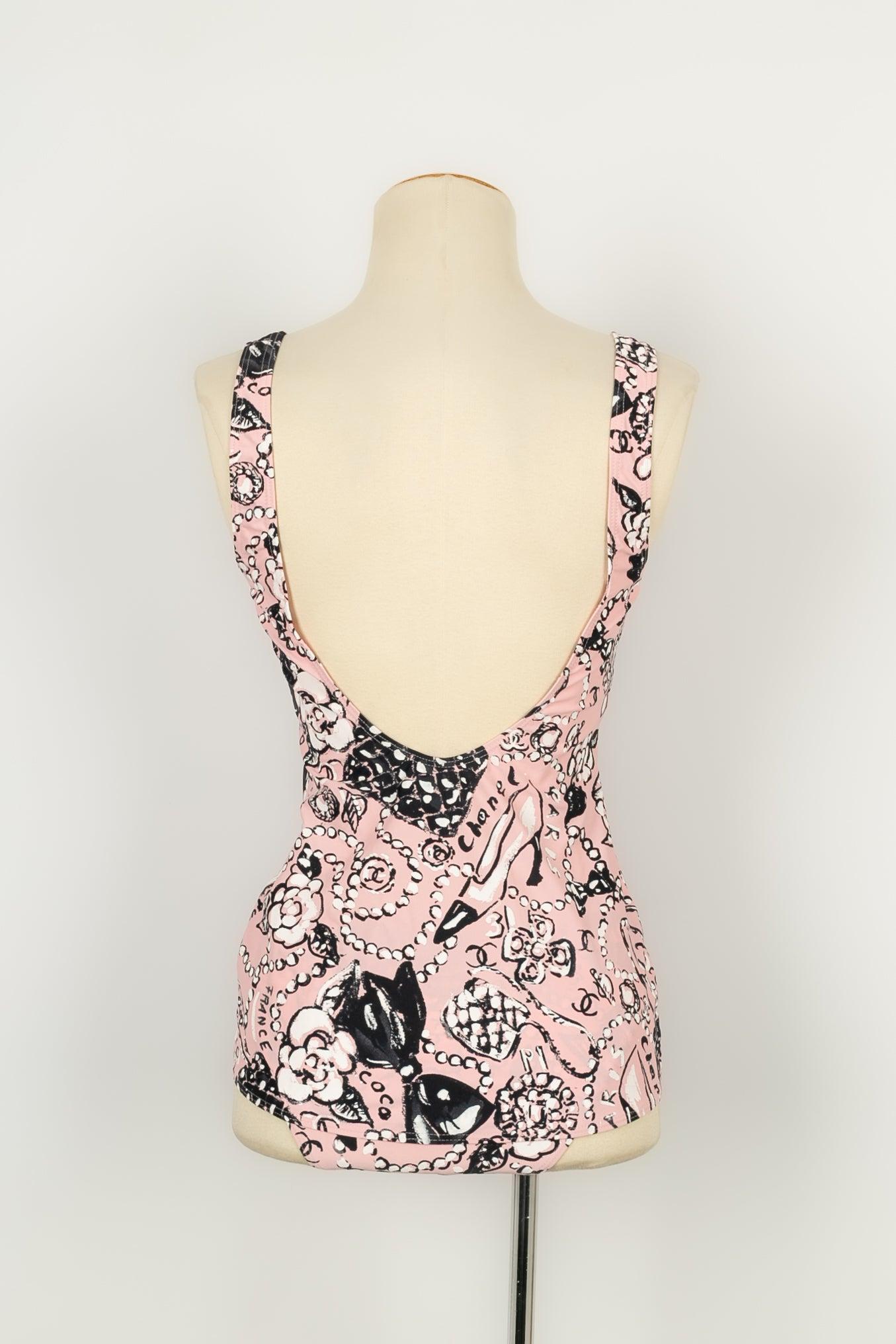 Ensemble de bains Chanel, bas Bikini et abat-jour Foulard, 1993-1994 en vente 1