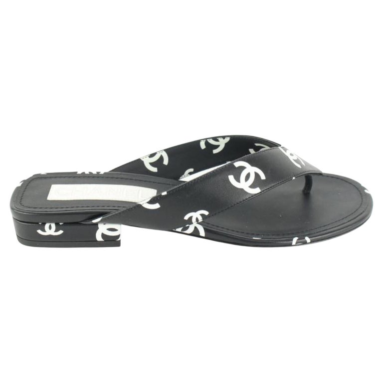 Black White Chanel Shoe - 62 For Sale on 1stDibs