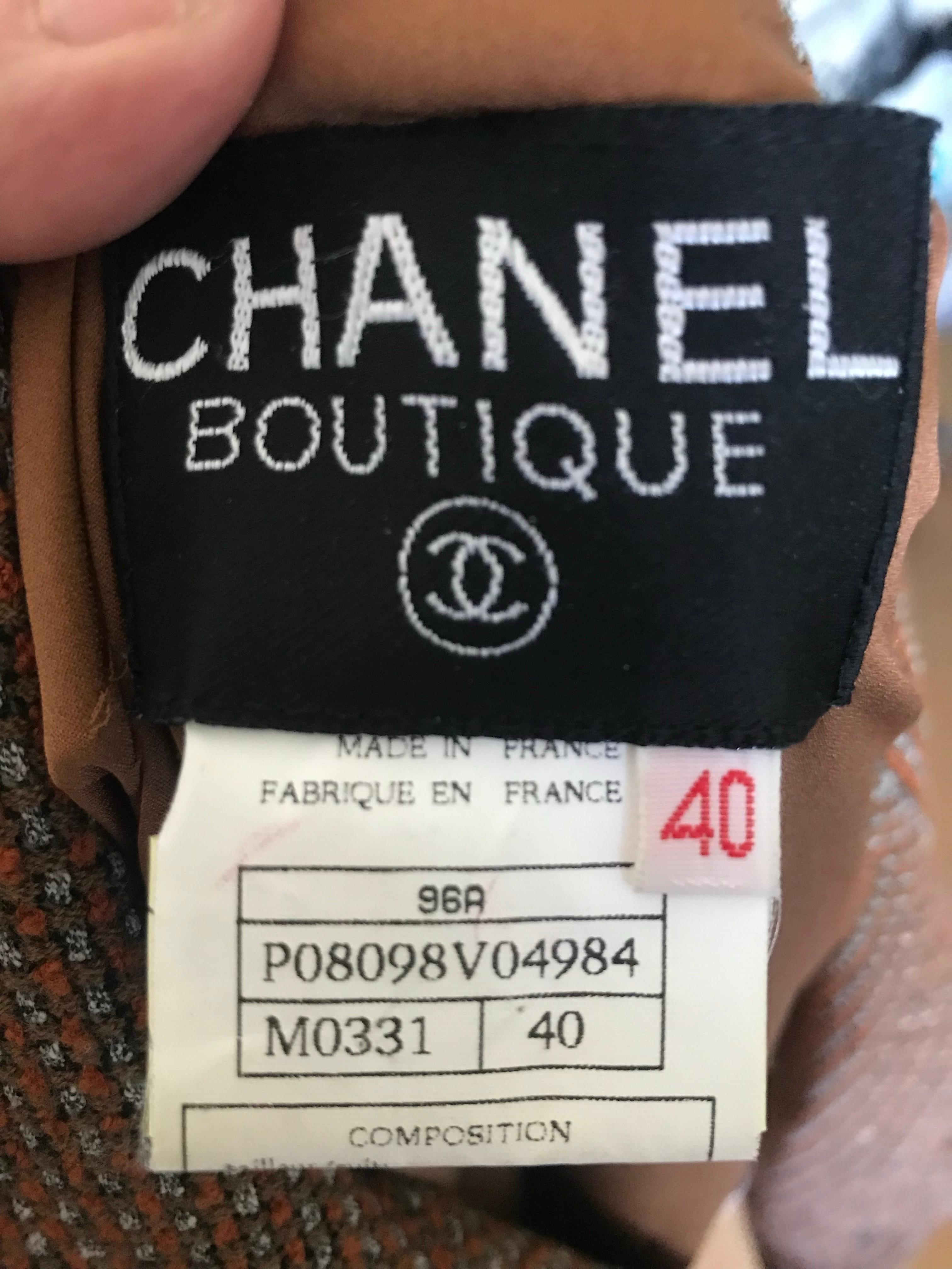CHANEL Tailor und Tweed Jahrgang 1996 im Angebot 6