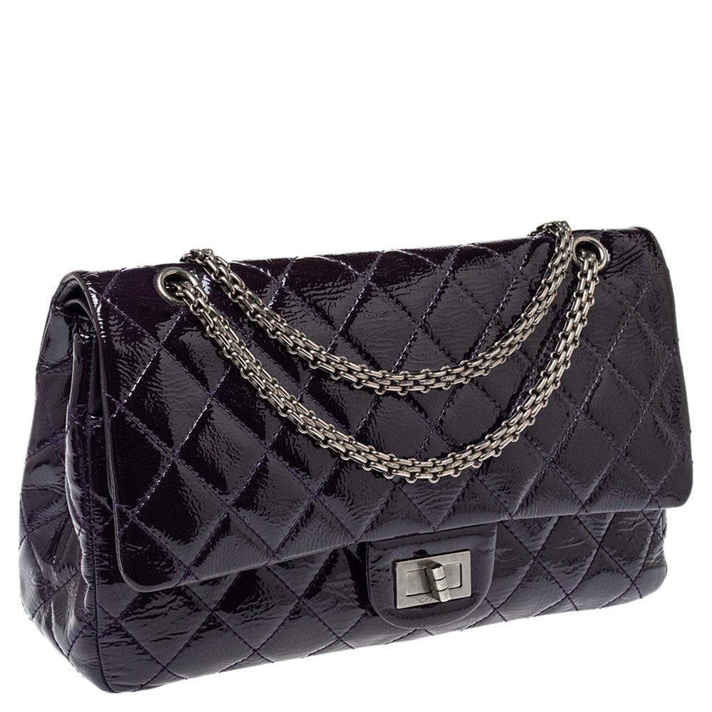 Chanel Tale Quilted Leather Reissue 2.55 Classic 227 Flap Bag In Good Condition In Dubai, Al Qouz 2