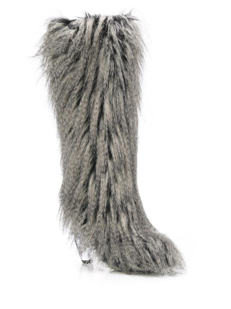 tall fur boots