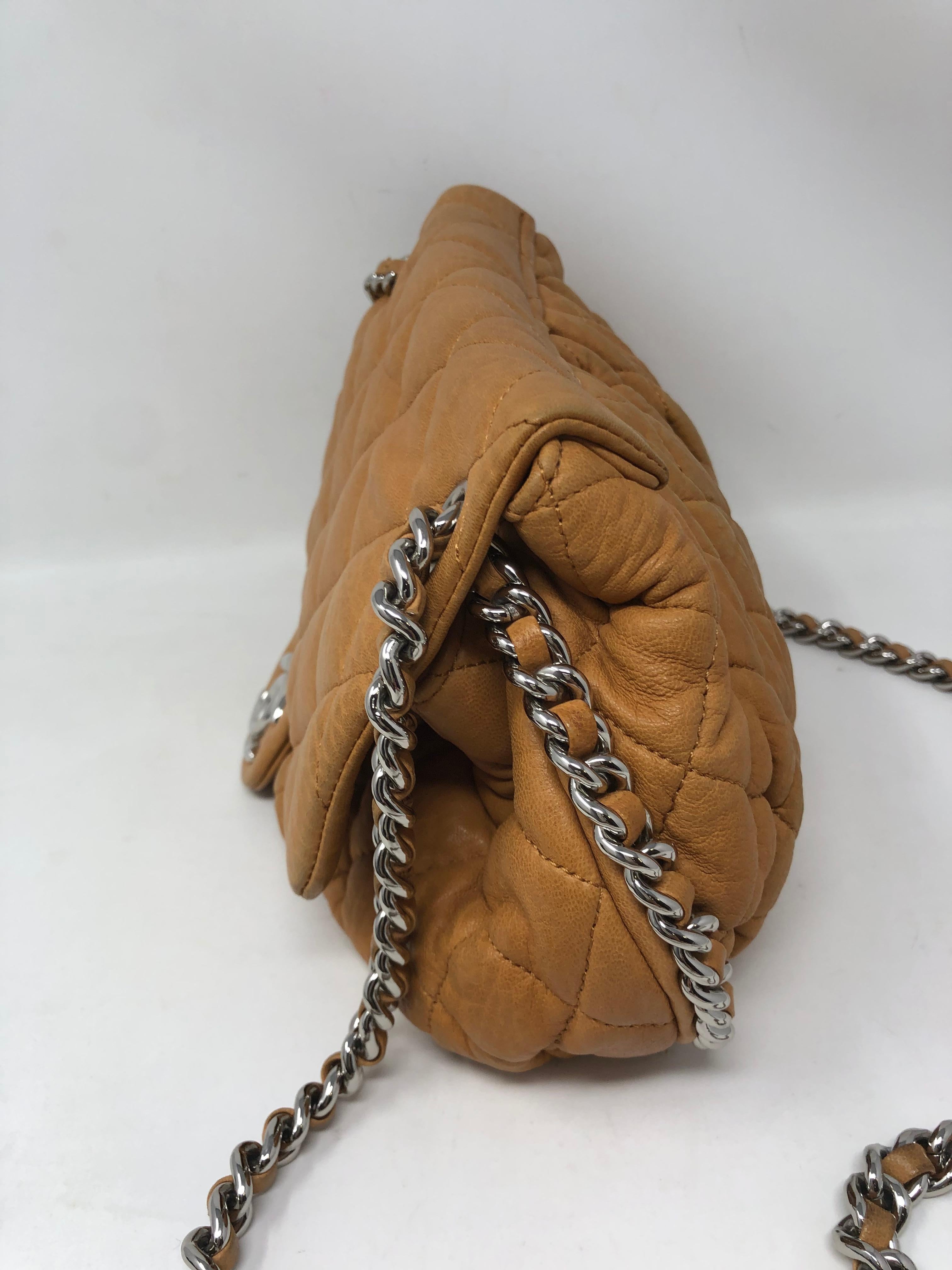 Brown Chanel Tan Chain Around Bag