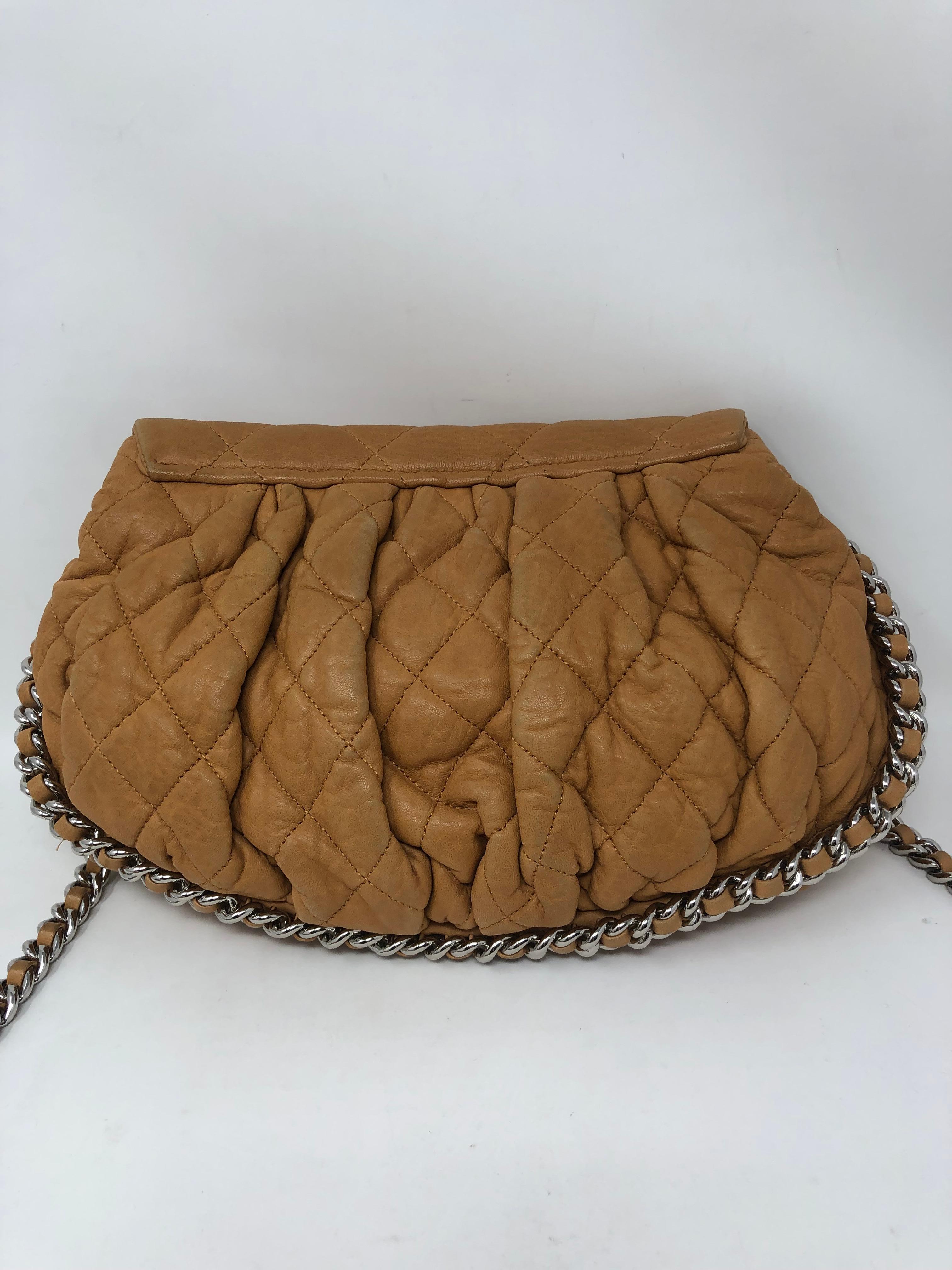 Women's or Men's Chanel Tan Chain Around Bag
