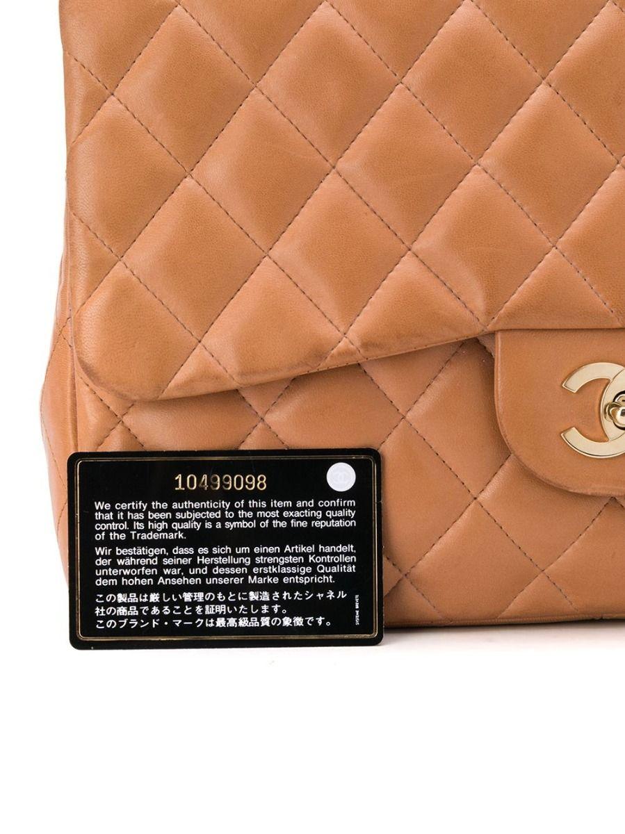 Brown Chanel Tan Jumbo Flap Bag
