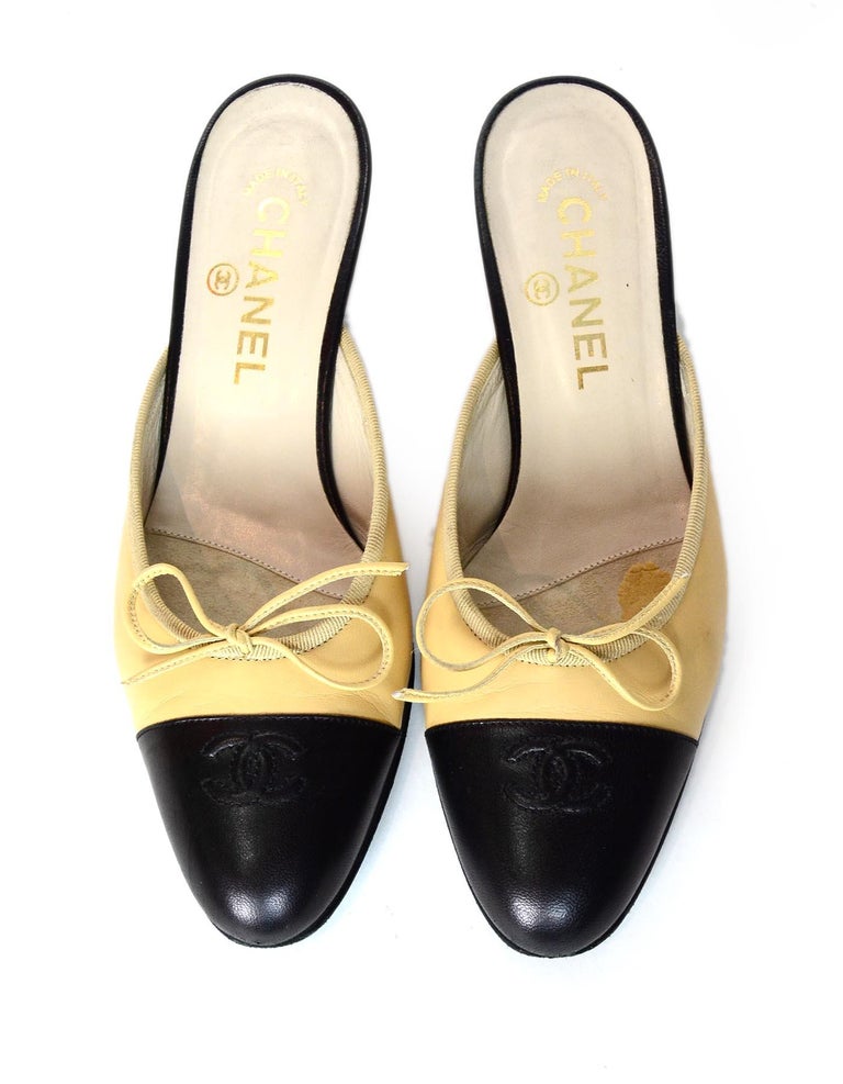 tan heeled mules