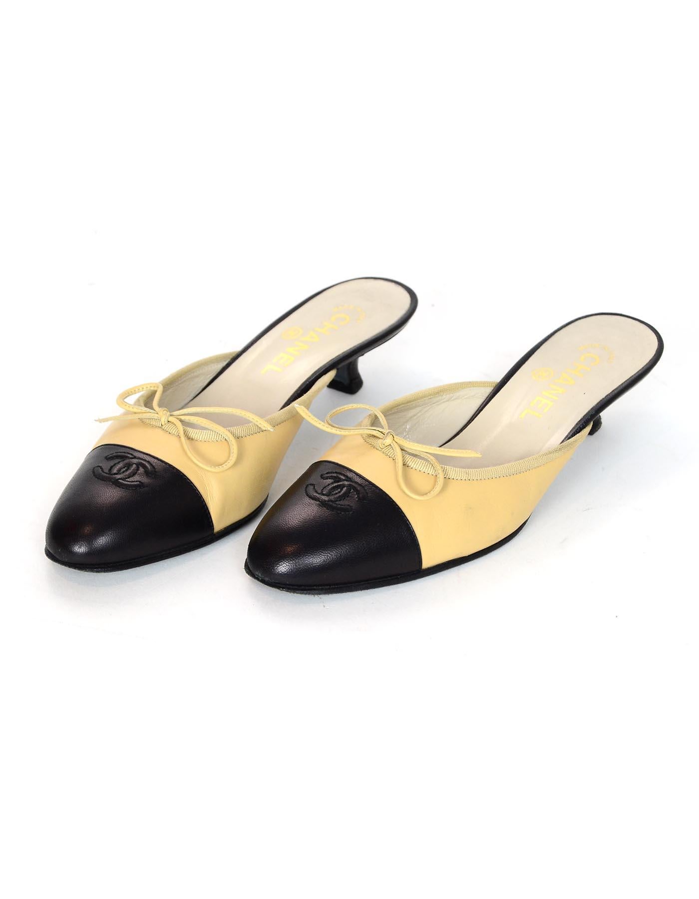 chanel kitten heel mules