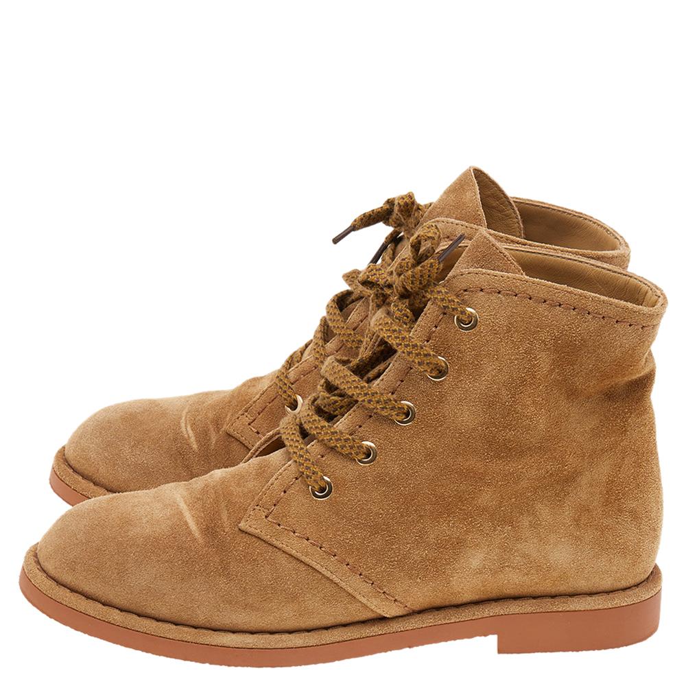 Chanel store tan boots