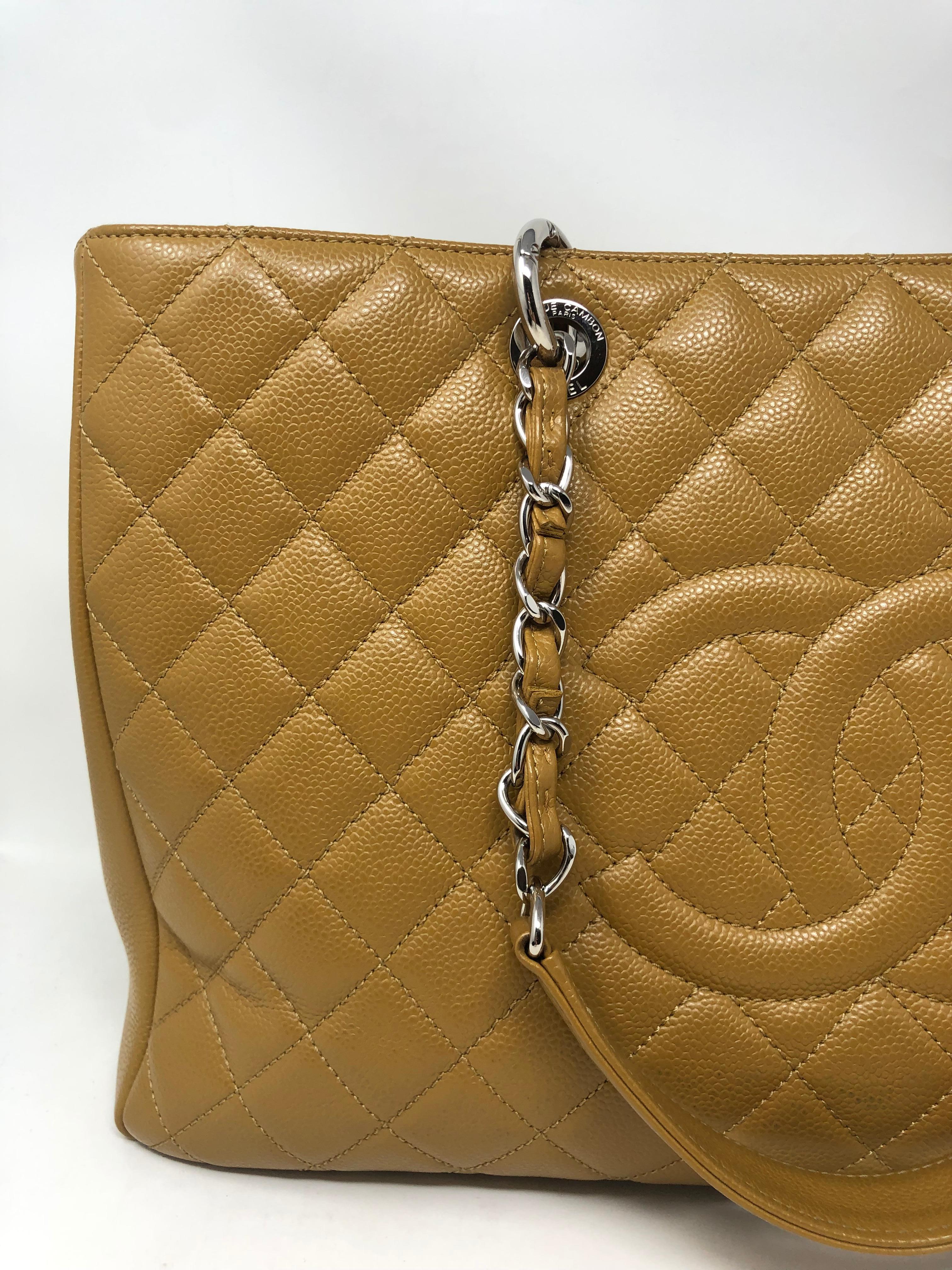 Chanel Tan XL GST  In Excellent Condition In Athens, GA