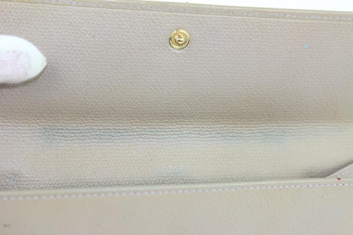 Chanel Taupe Cc Button Line Long Bifold 11cz1005 Wallet 4