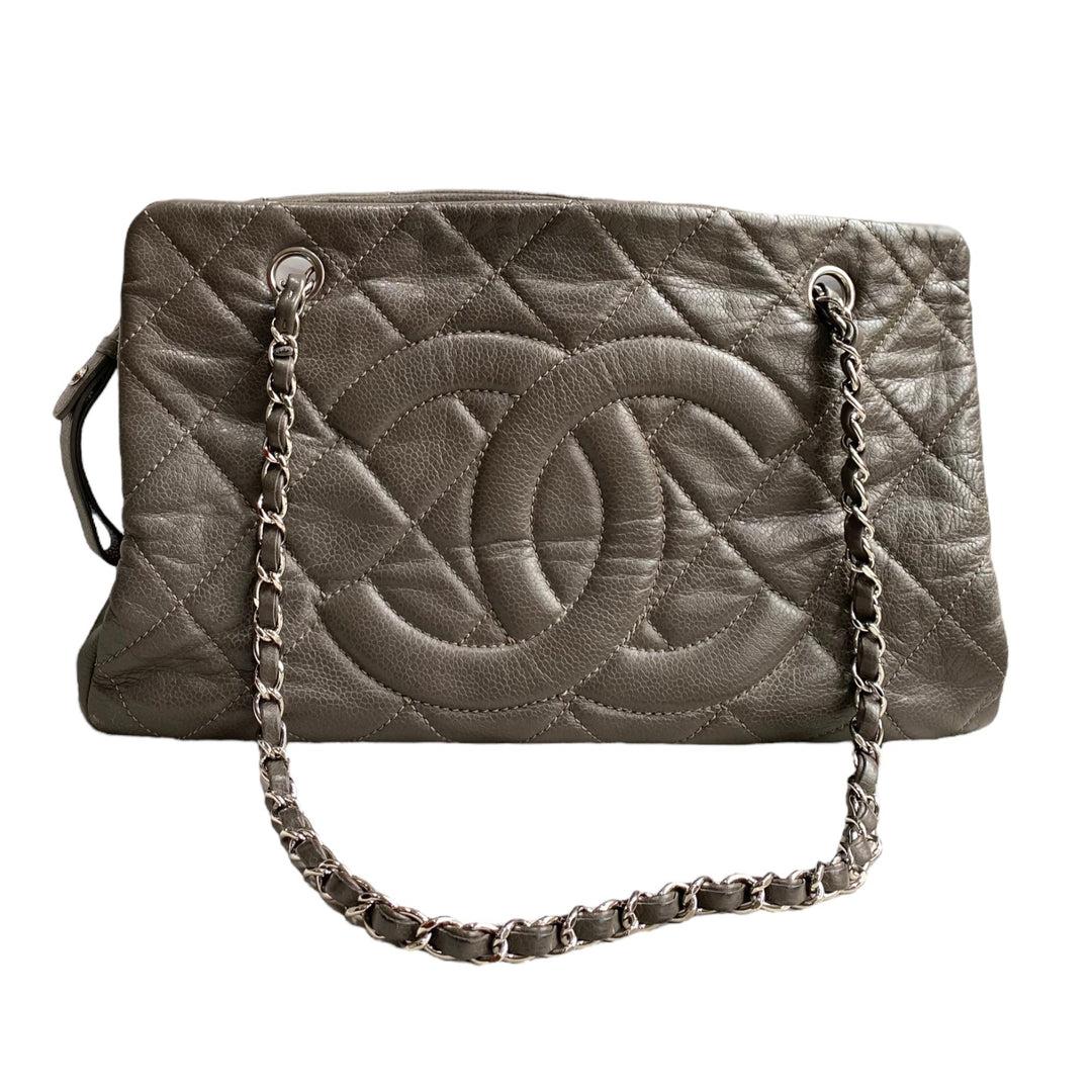 Chanel Taupe Tote Bag  For Sale 3