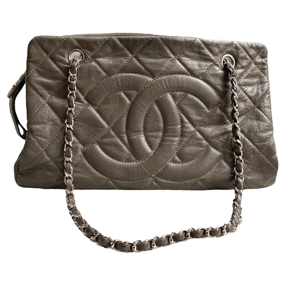 Chanel Taupe Tote Bag  For Sale