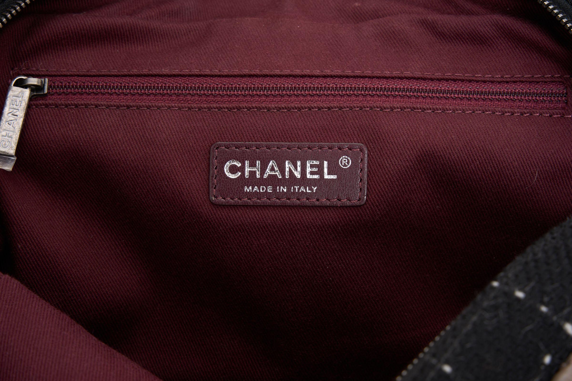 Chanel Taupe Tweed Portobello Flap Bag For Sale 2