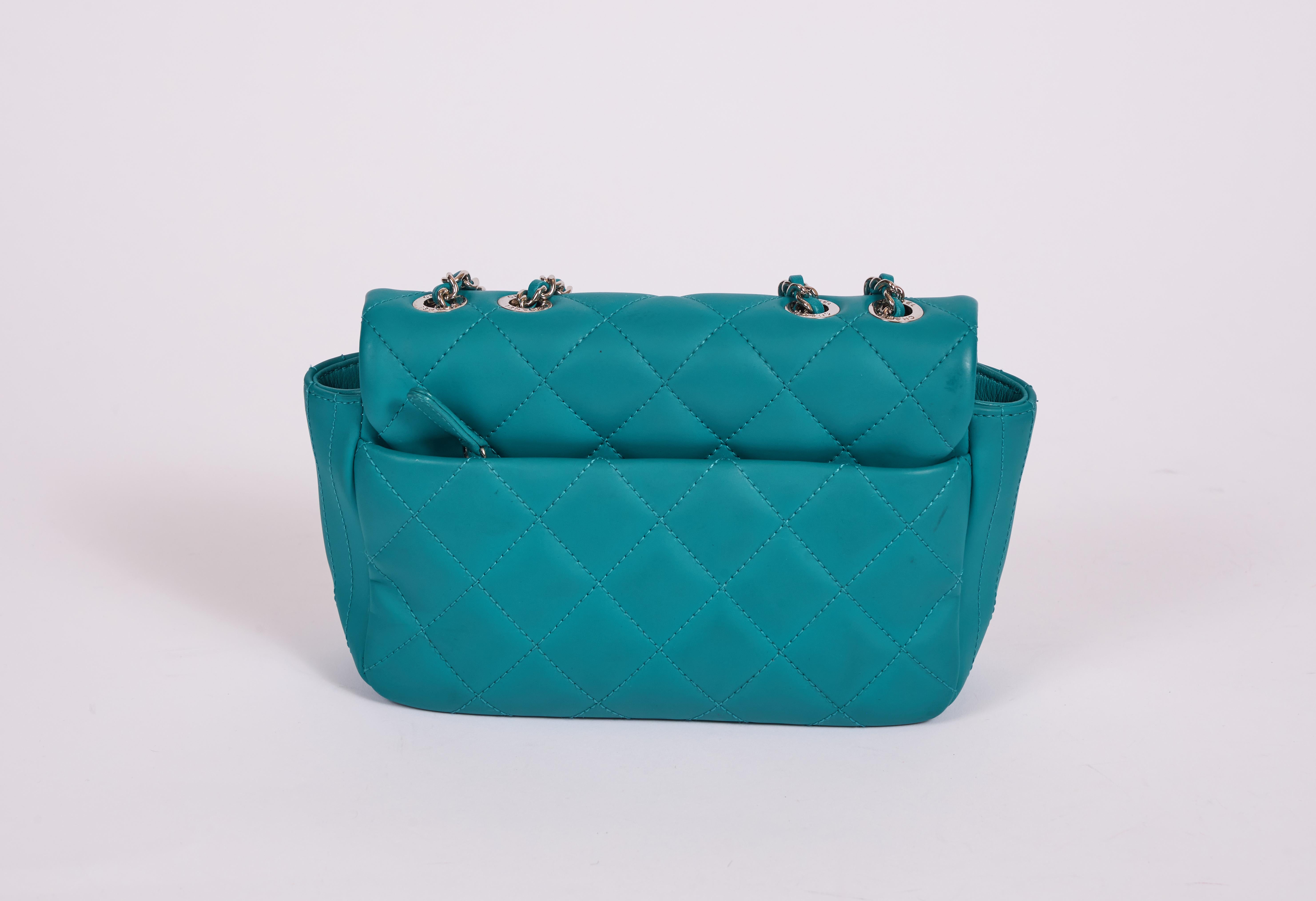 teal handbag