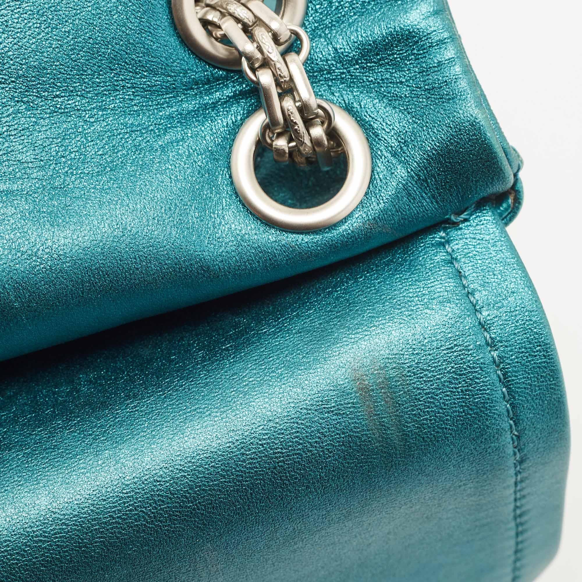 Women's Chanel Teal Quilted Leather Reissue 2.55 Classic 225 Flap Bag