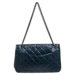 Chanel Teal Quilted Leather Reissue 2.55 Classic 227 Flap Bag