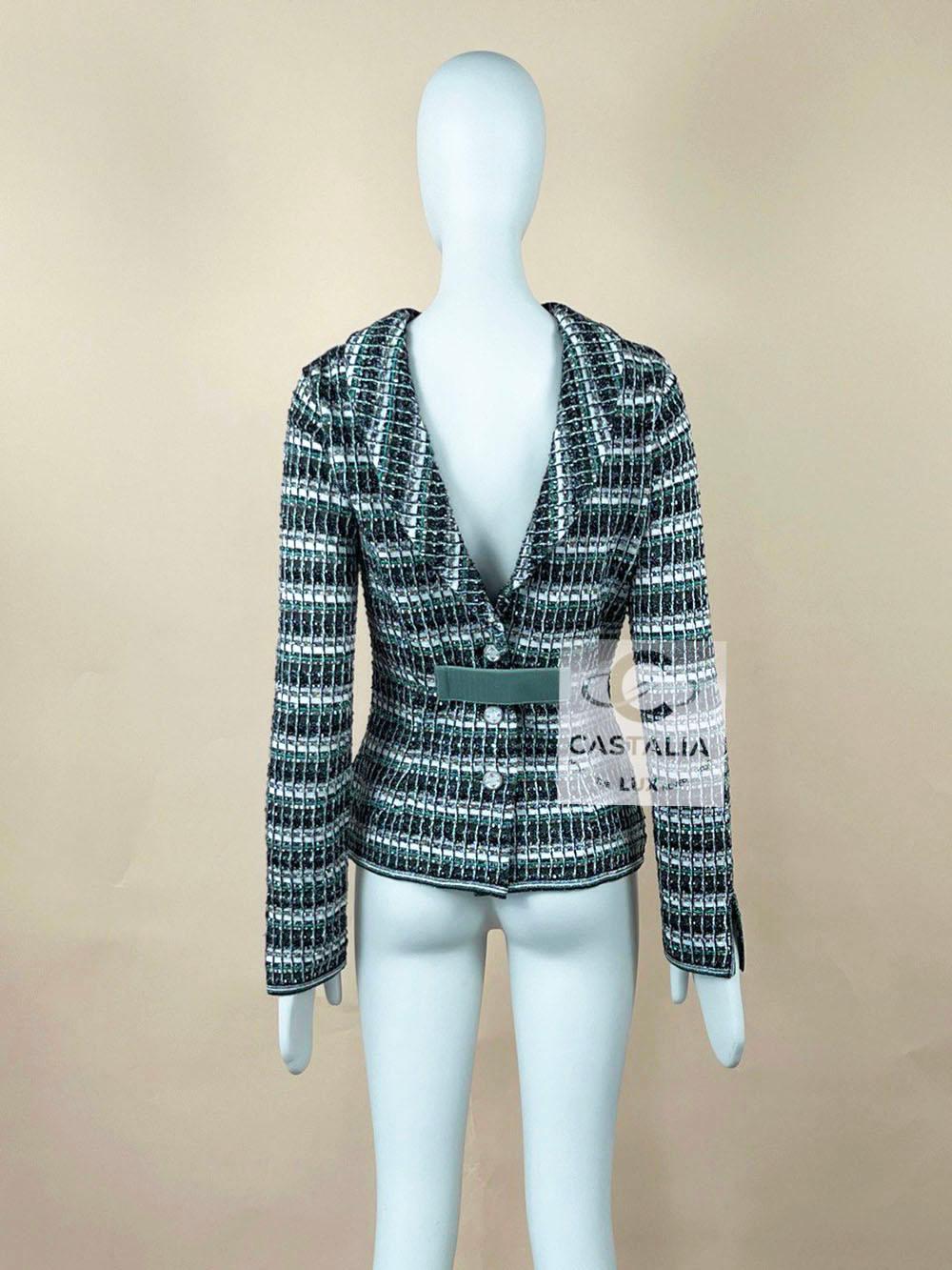 Chanel Techno-Chic Jacket with CC Jewel Appliqués 36 FR en vente 7