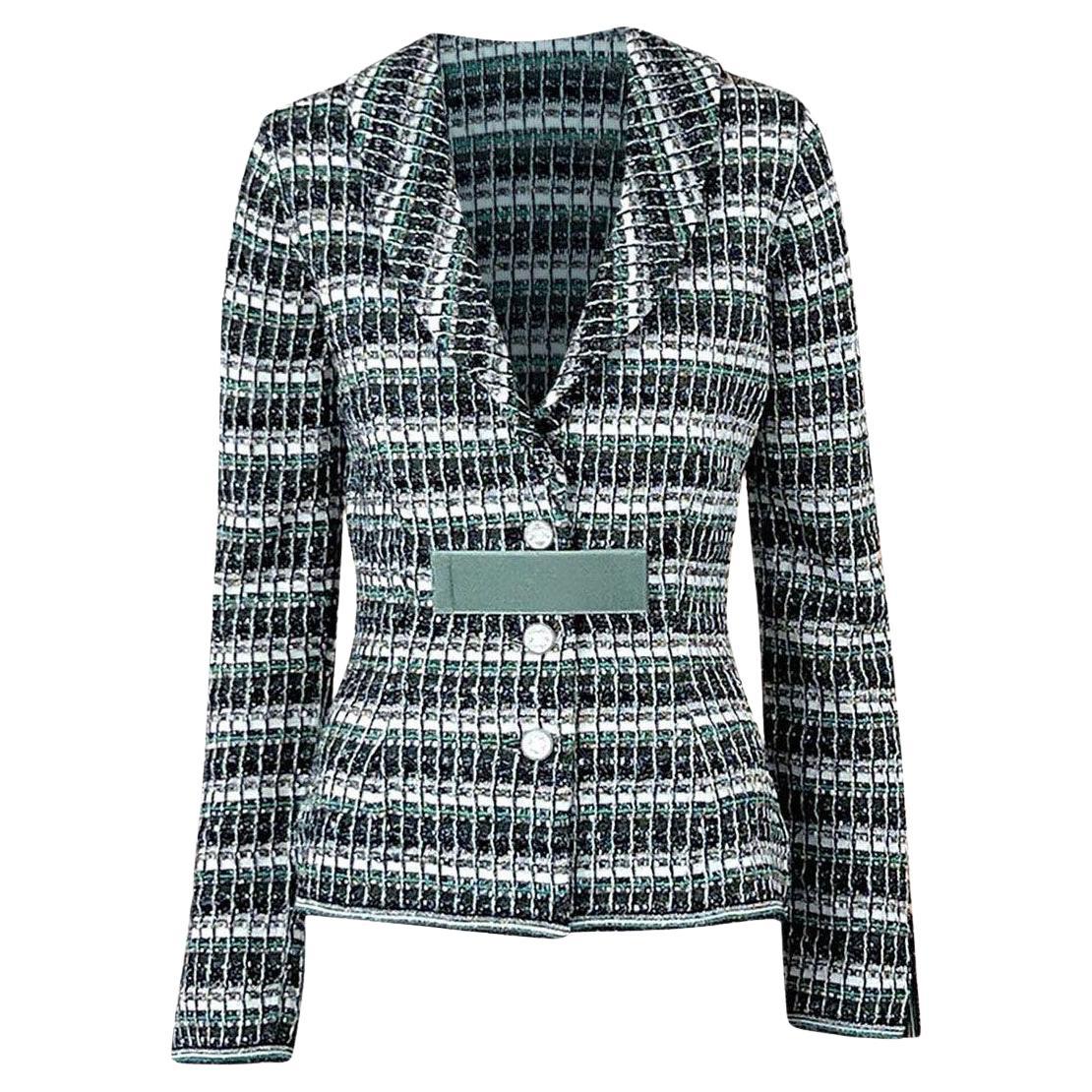 Chanel Techno-Chic Jacket with CC Jewel Appliqués 36 FR