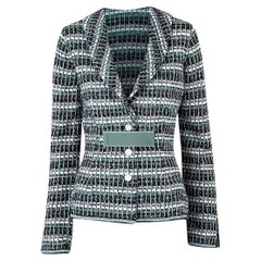Chanel Techno-Chic Jacket with CC Jewel Appliqués 36 FR