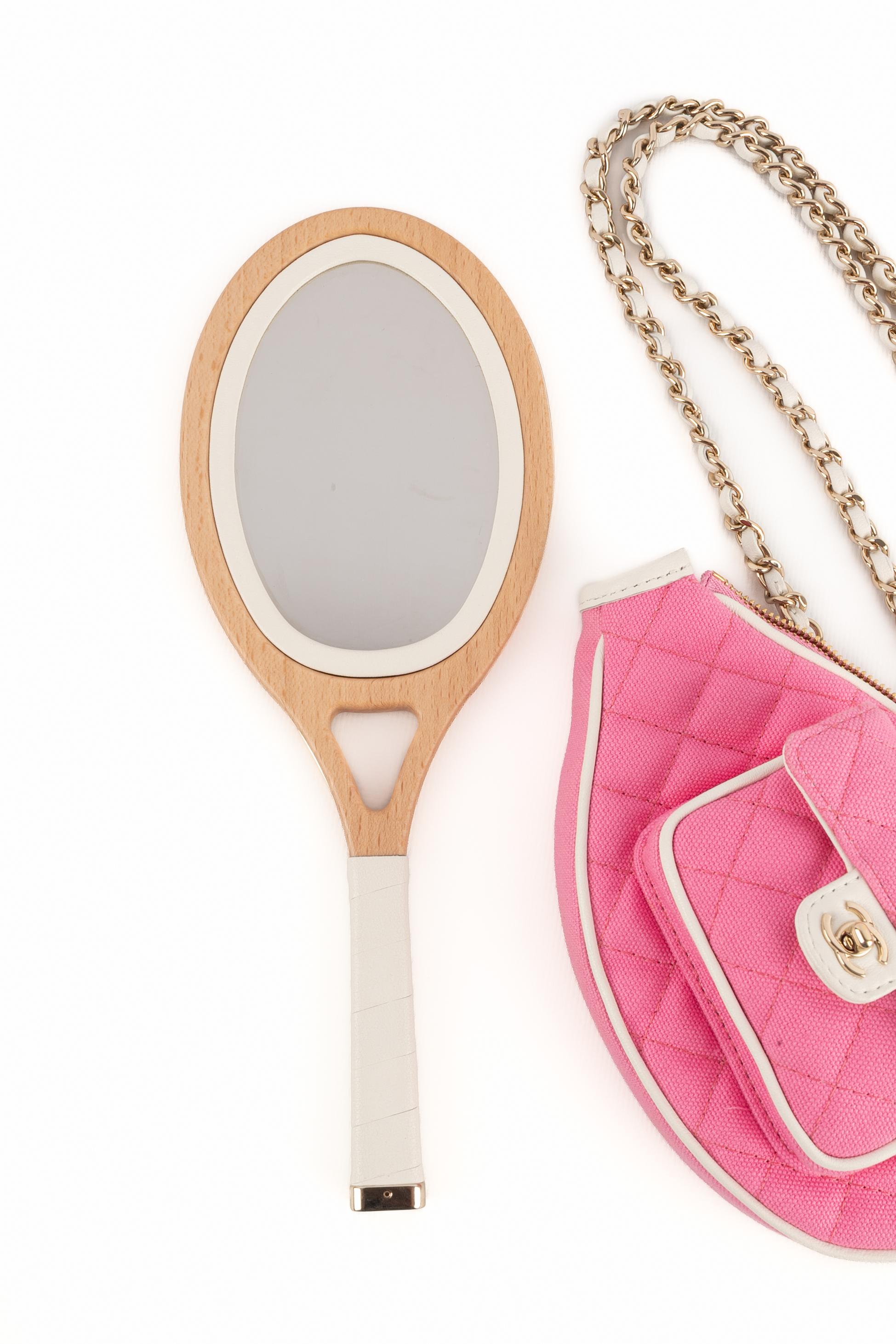 Chanel tennis bag 'mini mirror racket' Cruise 2023 For Sale 3