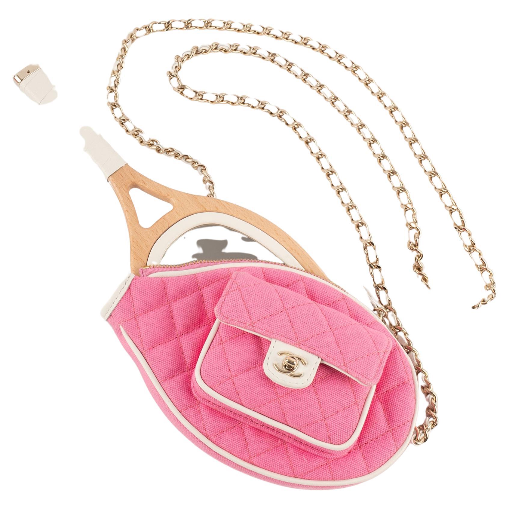 Chanel tennis bag 'mini mirror racket' Cruise 2023