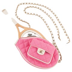 Chanel tennis bag 'mini mirror racket' Cruise 2023
