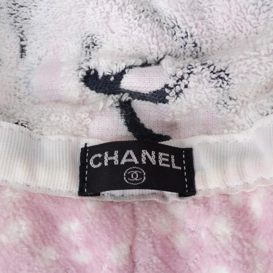 Chanel Terry Cloth CC Pink Bucket Hat 1
