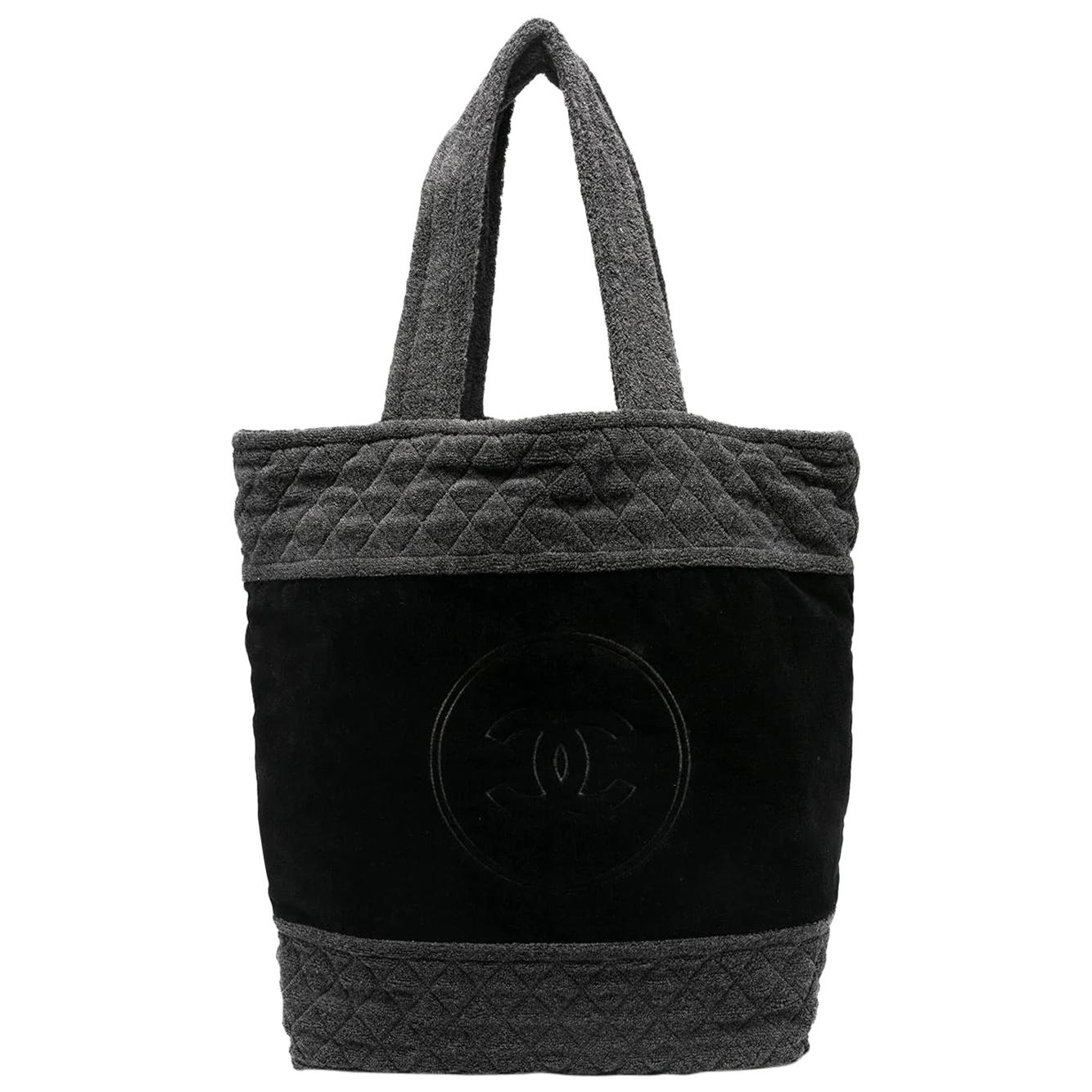 Chanel Frottee-Leinenhandtasche