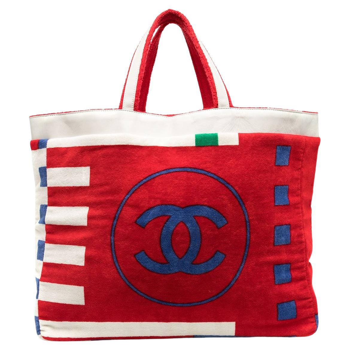 Chanel Terry - 53 For Sale on 1stDibs  chanel terry bag, chanel terry tote,  chanel terry cloth tote