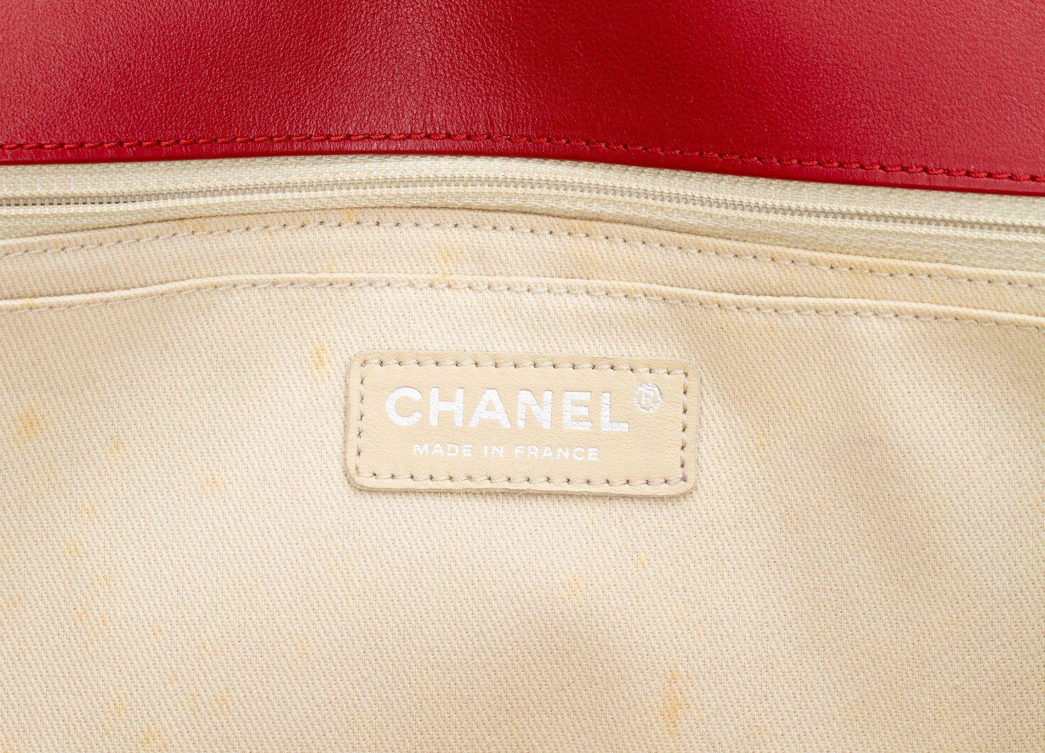 Chanel The Business Flap Bag Red In Excellent Condition In West Hollywood, CA