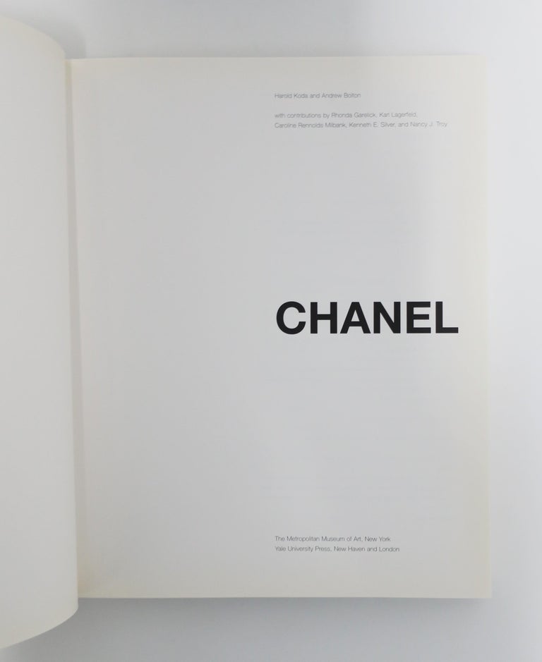 German Chanel The Metropolitan Museum of Art Coffee Table or Library Book For Sale