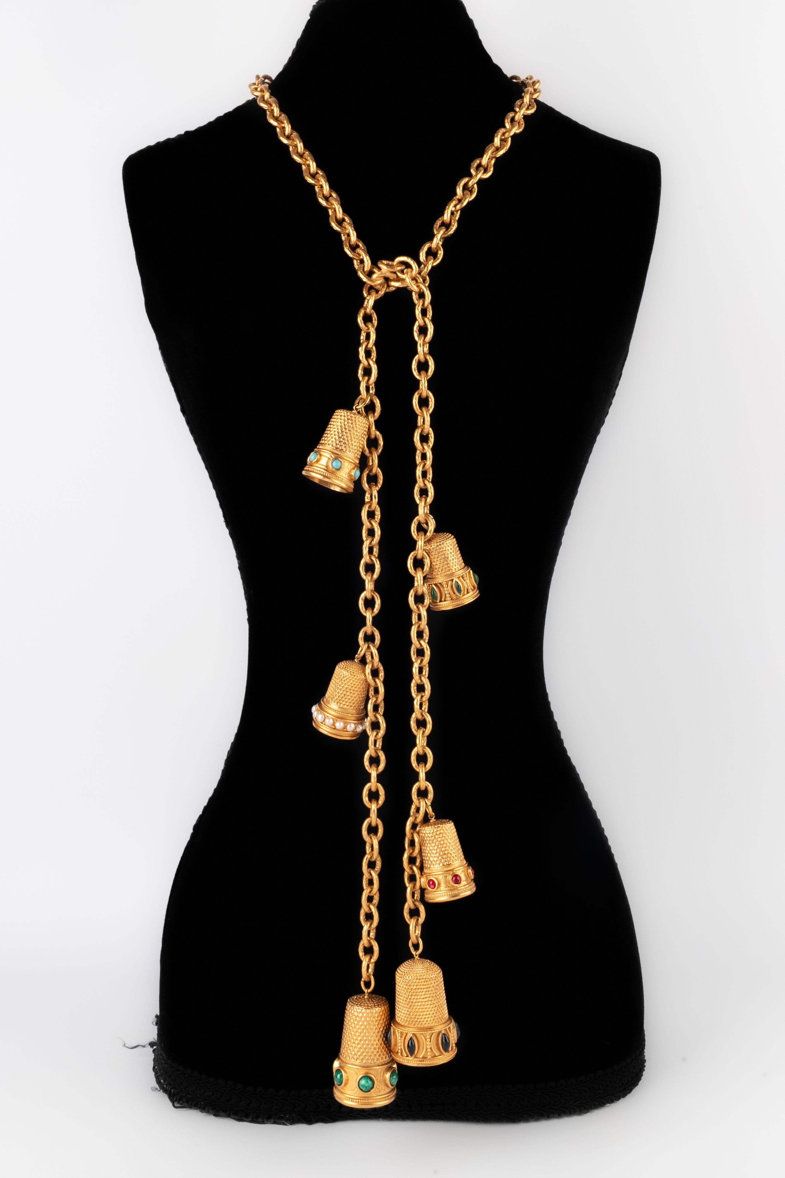 Chanel thimble necklace Haute Couture 1992 1