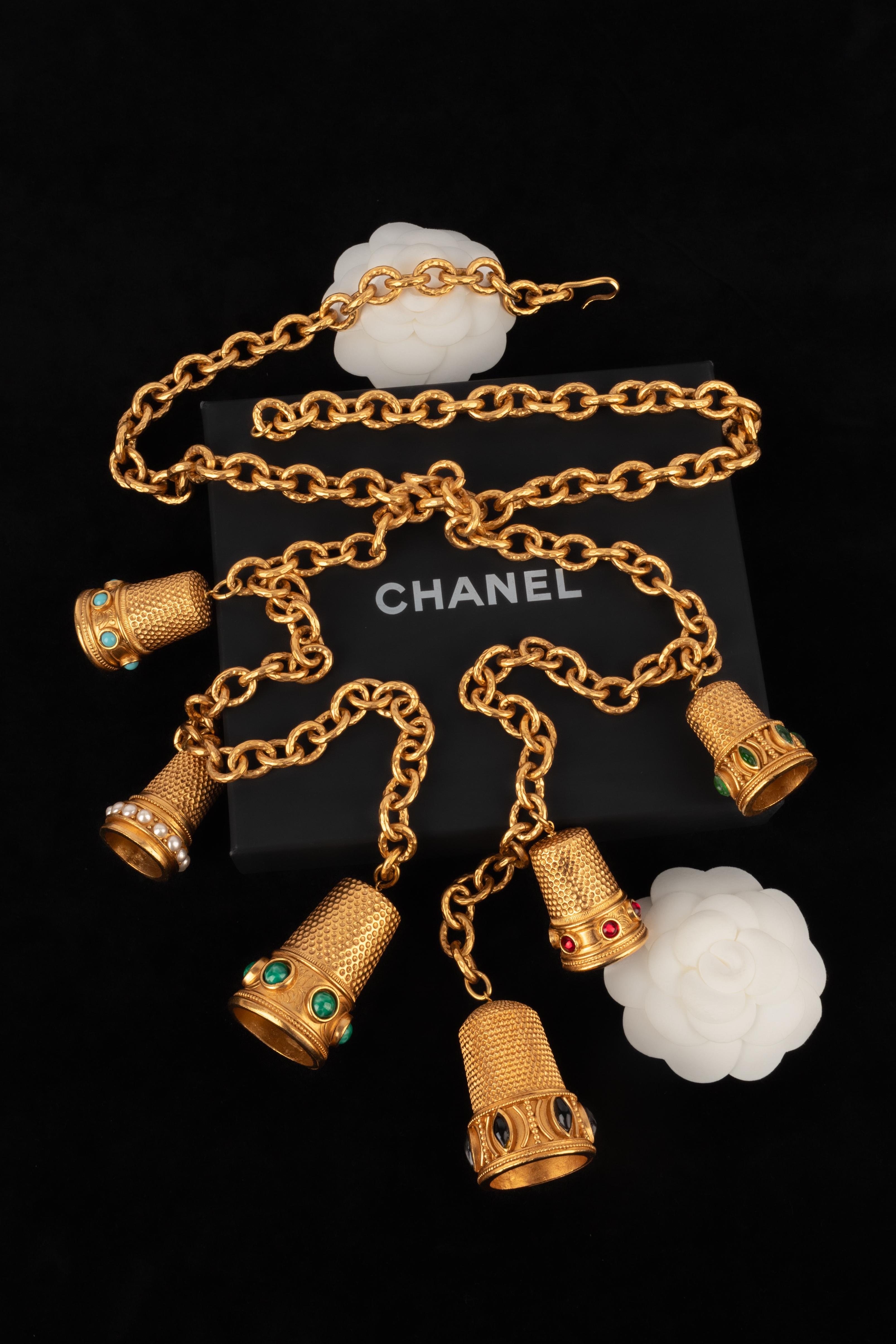 Chanel thimble necklace Haute Couture 1992 2