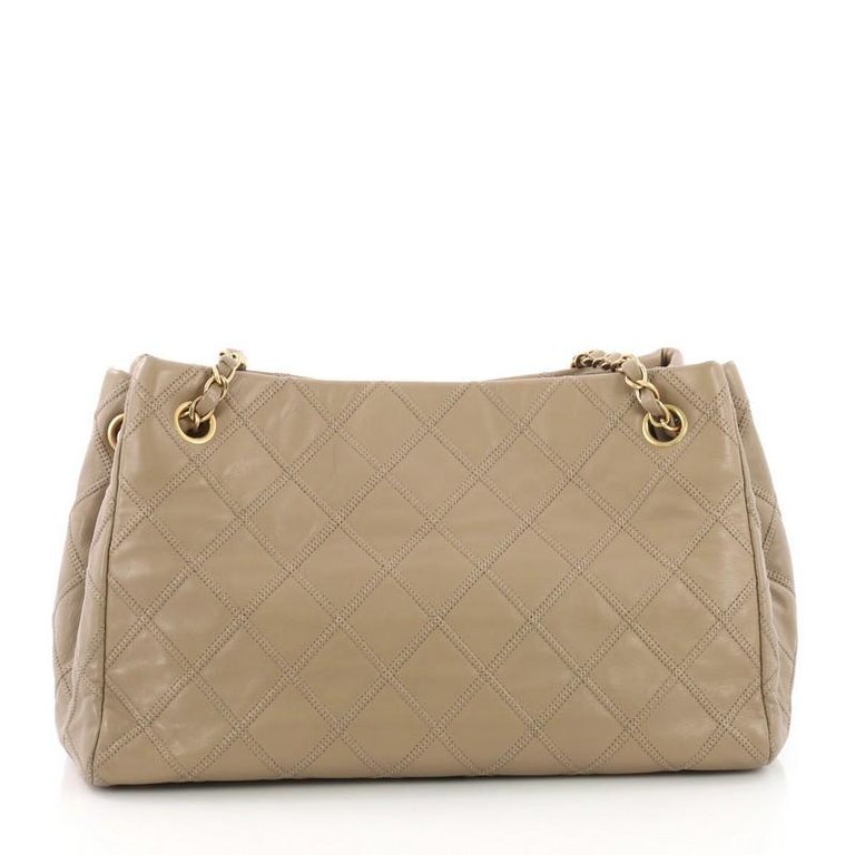 Chanel Thin City Accordion Tote Quilted Calfskin Medium at 1stDibs