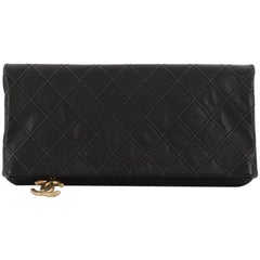 Chanel Thin City Clutch Quilted Calfskin Large