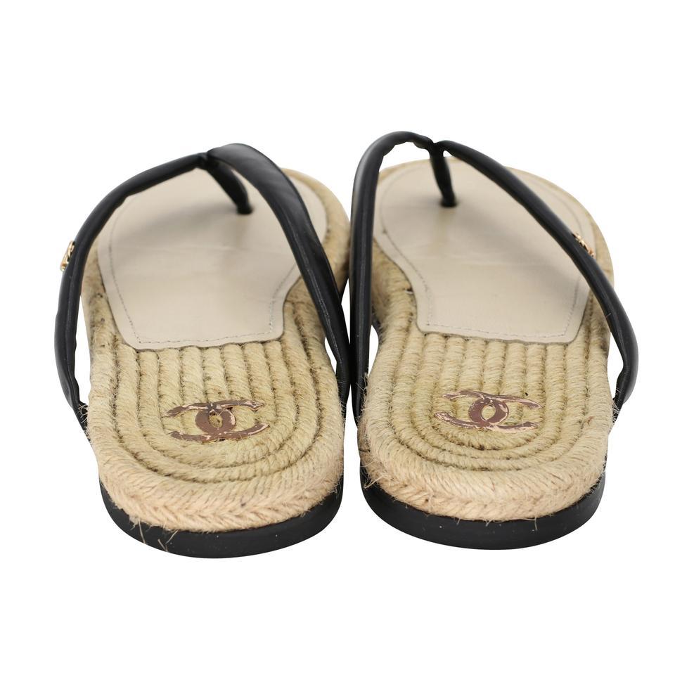 Chanel Thong 36 Summer Beach Sandals CC-S0829-0008 For Sale 2