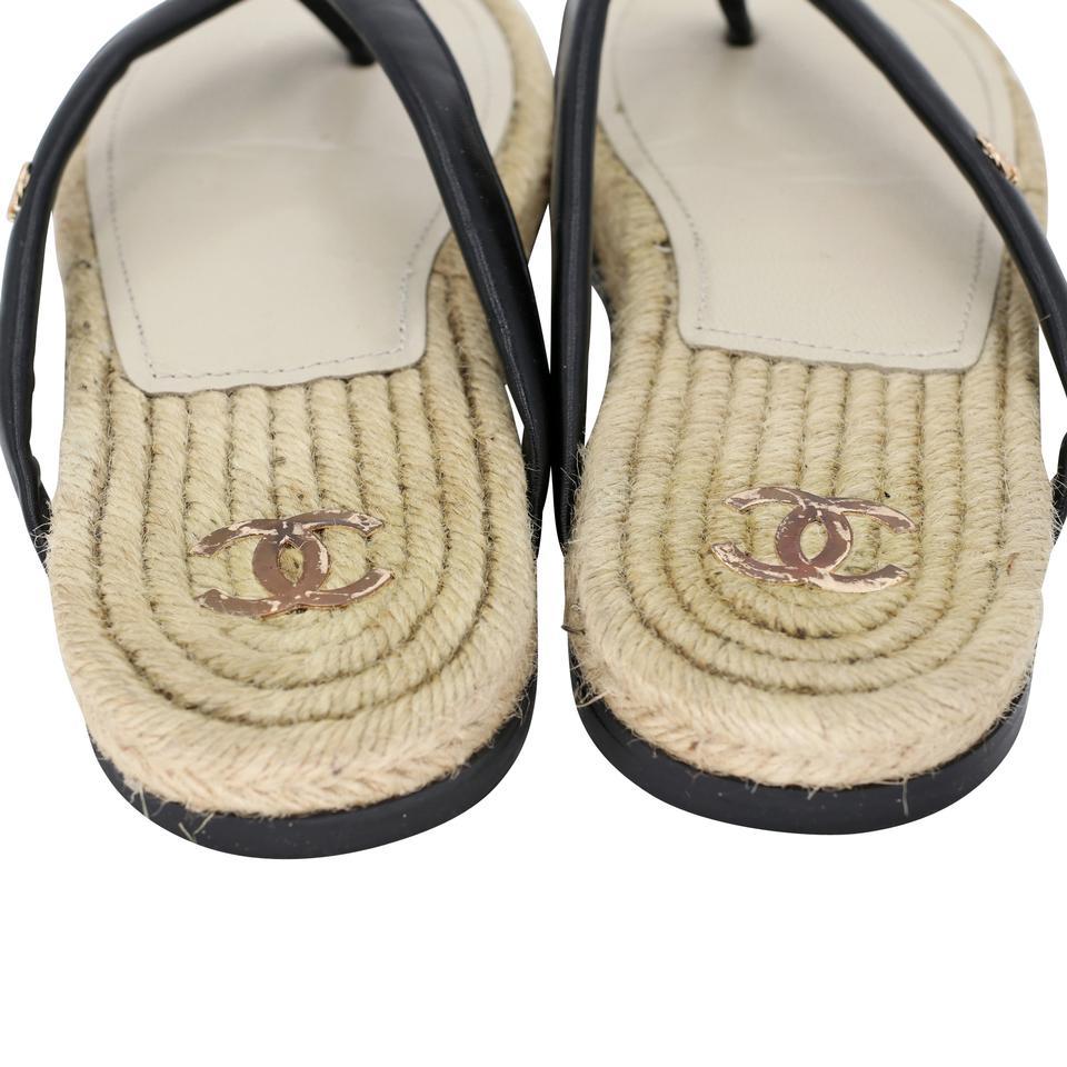 Chanel Thong 36 Summer Beach Sandals CC-S0829-0008 For Sale 3