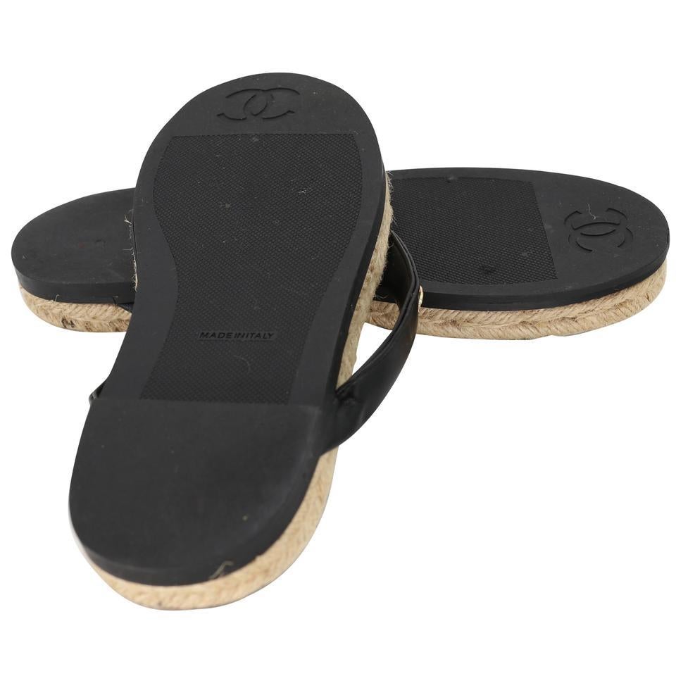 Chanel Thong 36 Summer Beach Sandals CC-S0829-0008 For Sale 4
