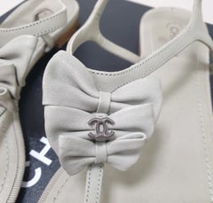 Chanel Thong CC Logo Slingback Sandals