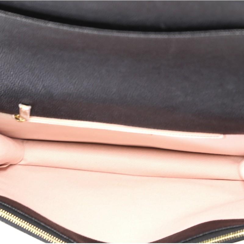 Chanel Thread Around Chain Flap Bag Quilted Caviar Medium  1