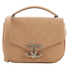Chanel Faden um Klappe Tasche gesteppt Kaviar klein