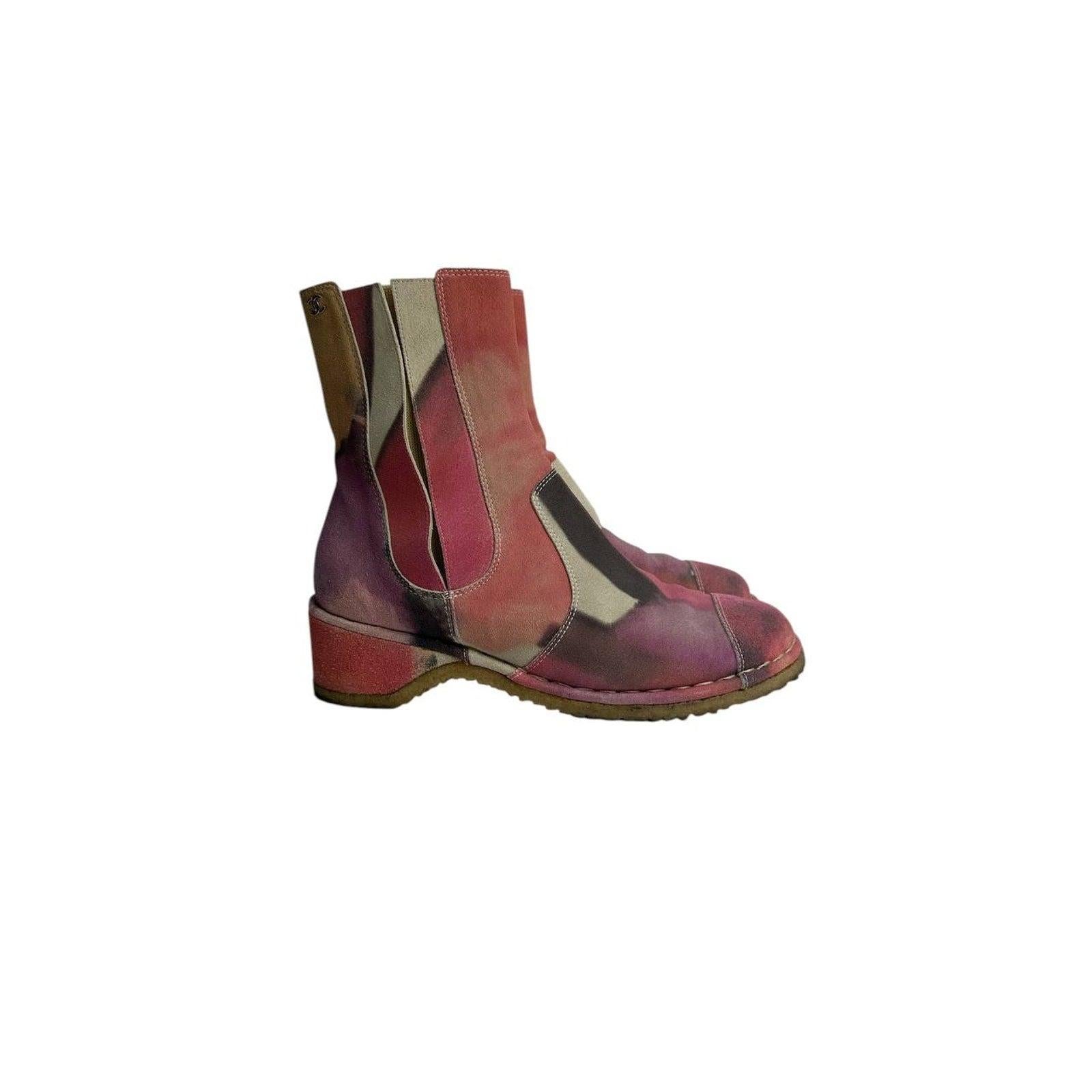 Chanel - Bottes à effet tie-dye Sz.38 Pour femmes en vente
