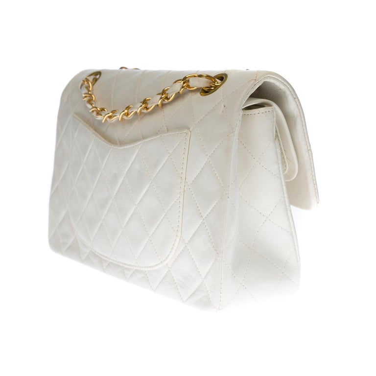 White Chanel Medium Globe Trotter Flap Bag Satchel – Designer Revival