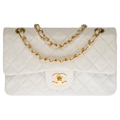 Chanel Timeless/Classic COCO 27 cm double flap bag in ecru quilted