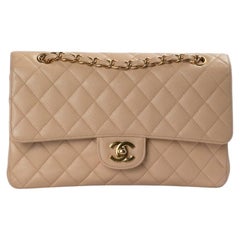 Chanel Timeless 2.55 Double Flap Caviar Beige