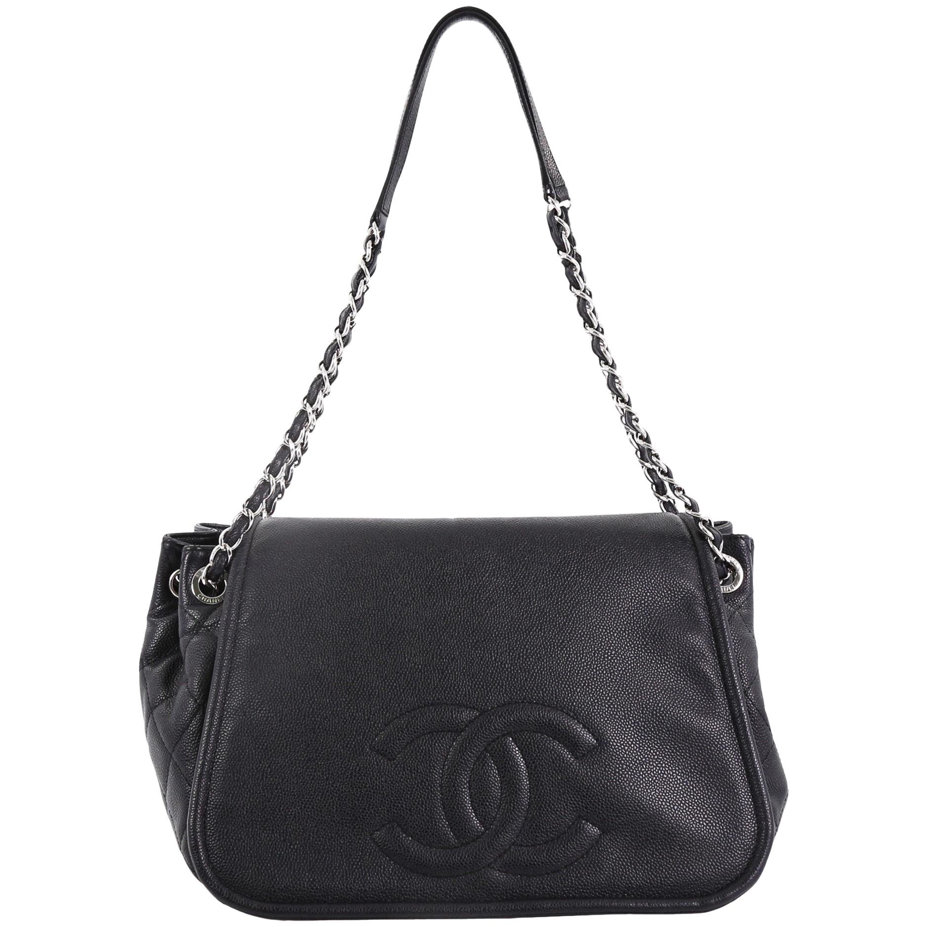 Chanel Timeless Accordion Flap Bag Caviar