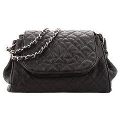 Chanel - Sac à rabat accordéon intemporel matelassé Caviar