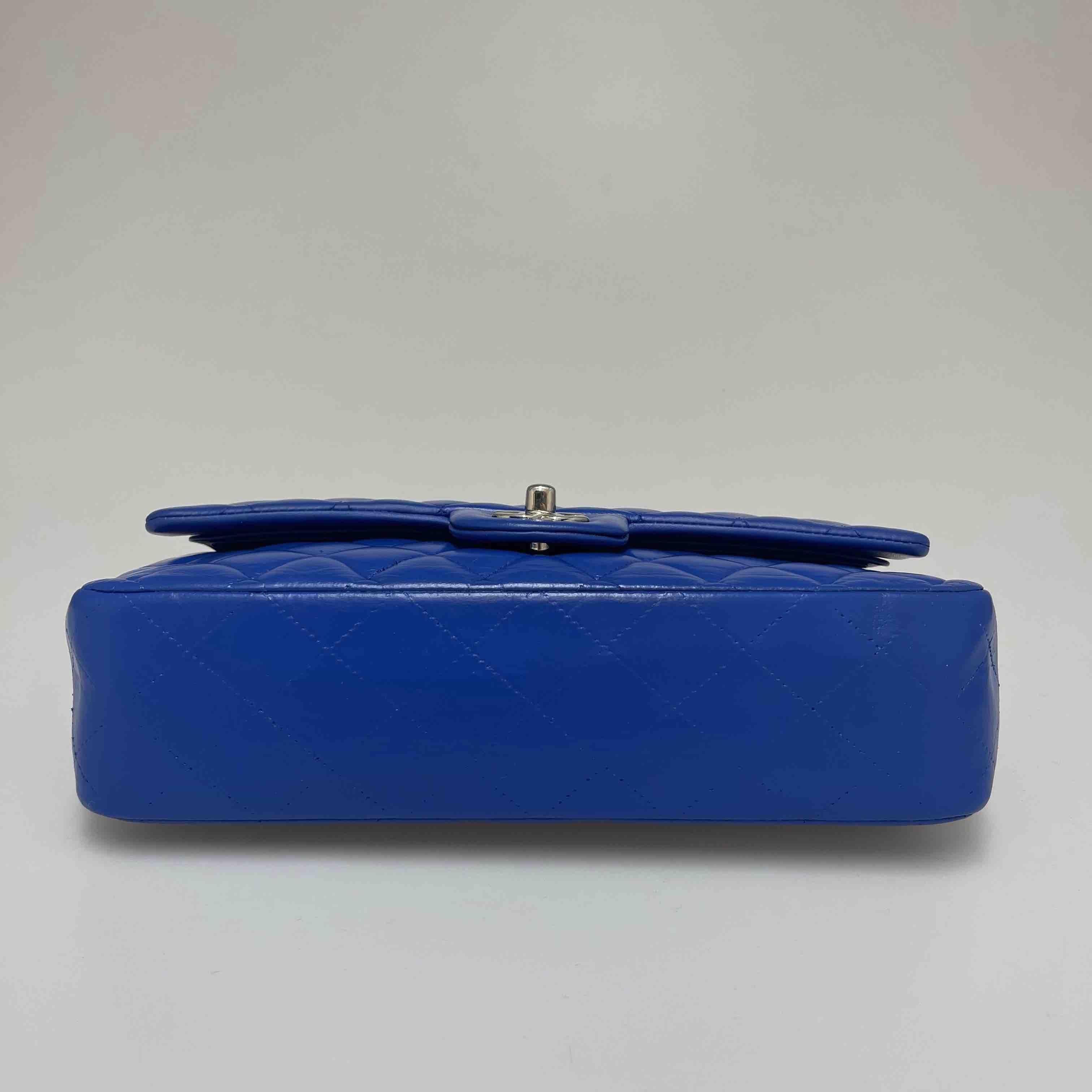 CHANEL Timeless Bag in Blue Lambskin 5