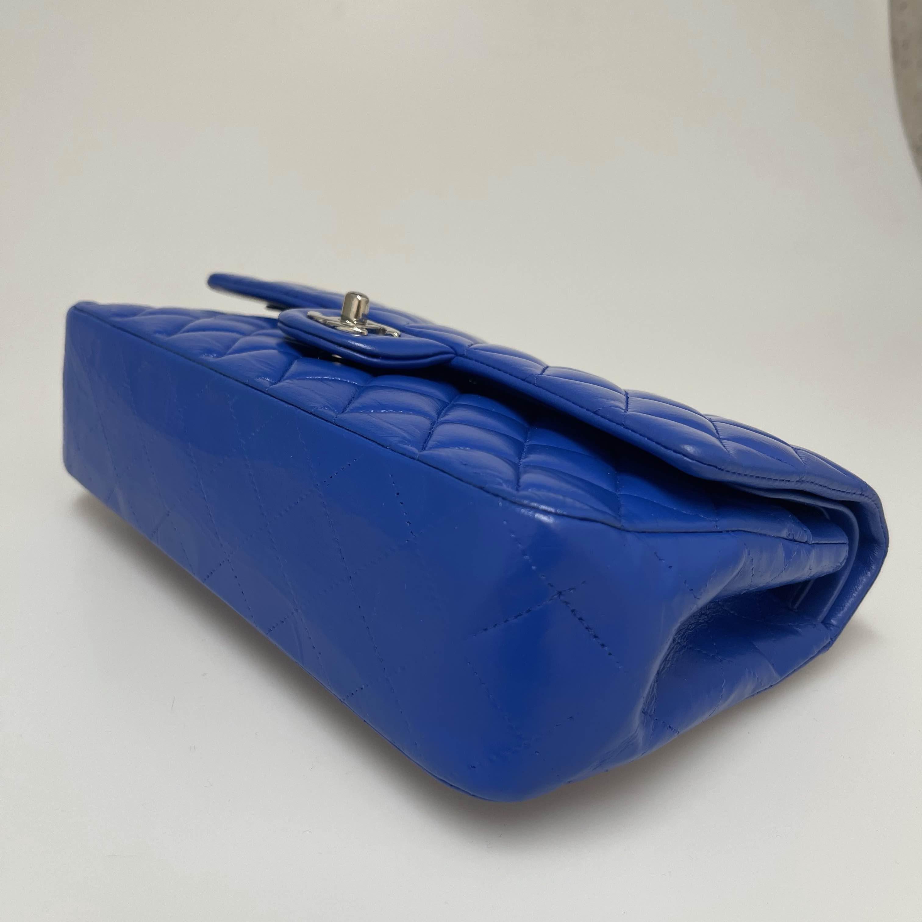CHANEL Timeless Bag in Blue Lambskin 1