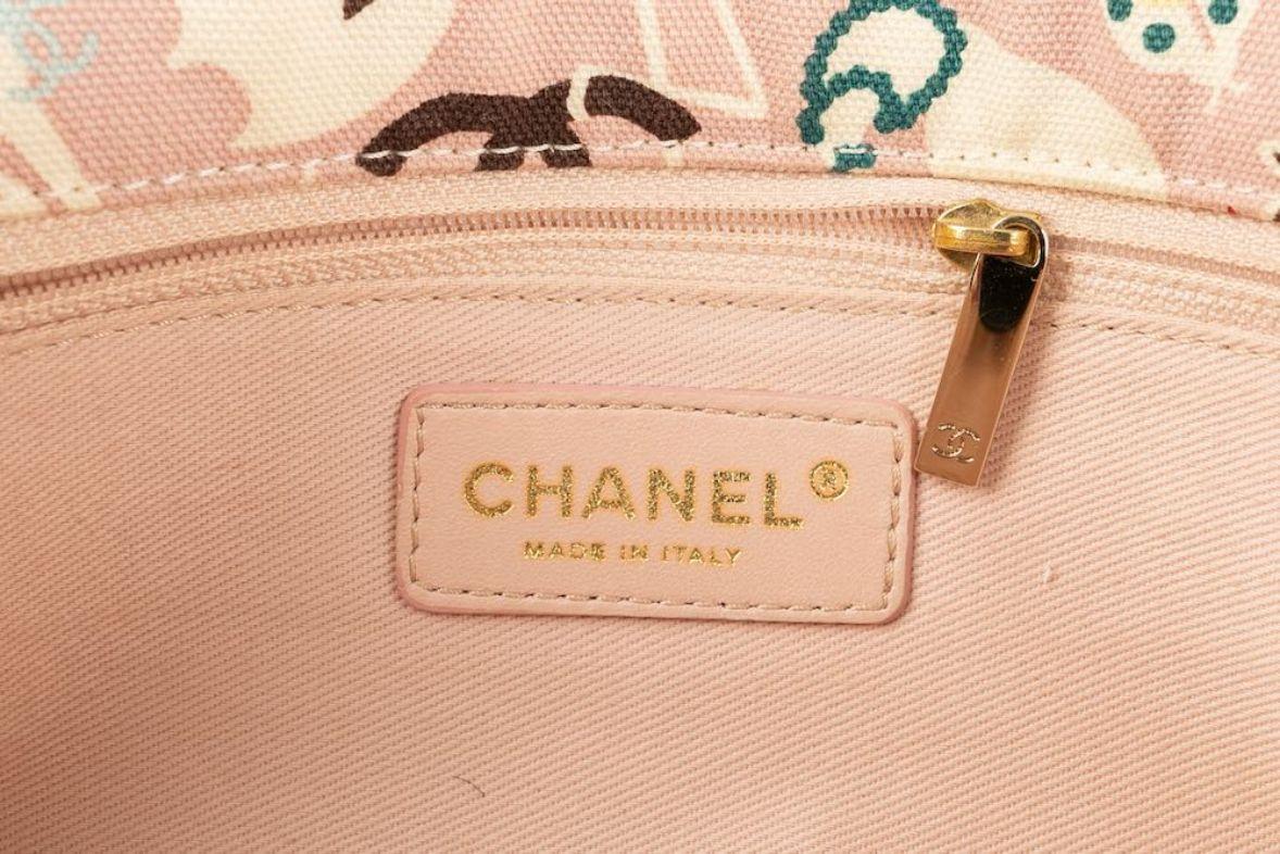 Chanel Timeless Bag in Pink and White, 2007 For Sale 6