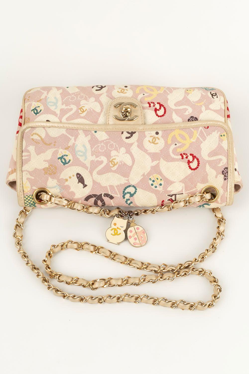 Women's Chanel Timeless Bag in Pink and White, 2007